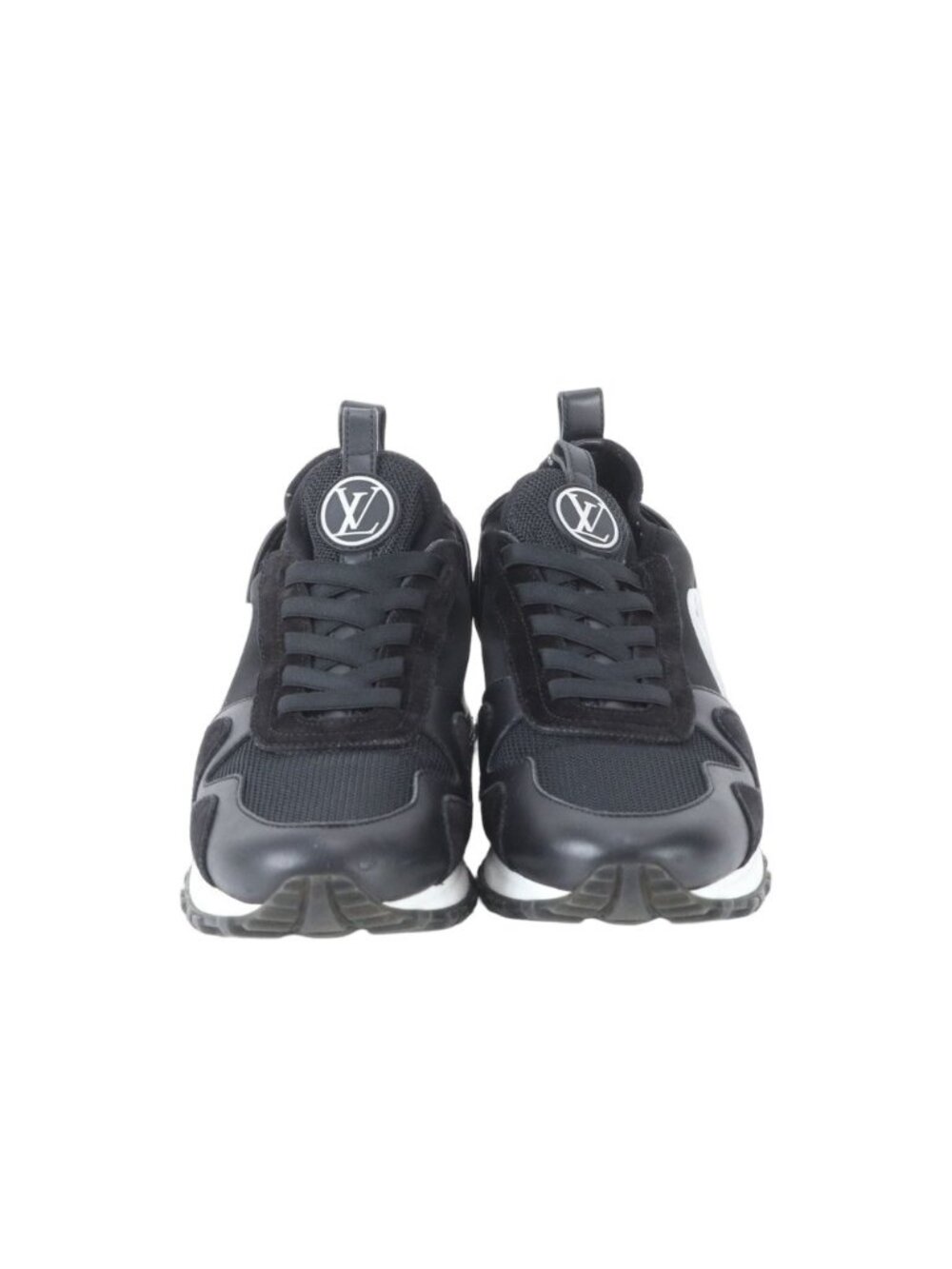 Louis Vuitton Run Away Line 37 Low Cut Sneakers Leather Black - Picture 2 of 7